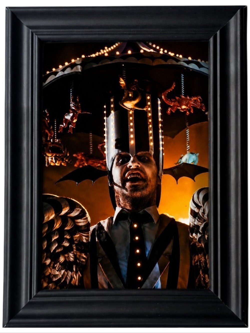 Beetlejuice Tim Burton Vintage 90s Classic Halloween Fall Fun Movies Framed Art